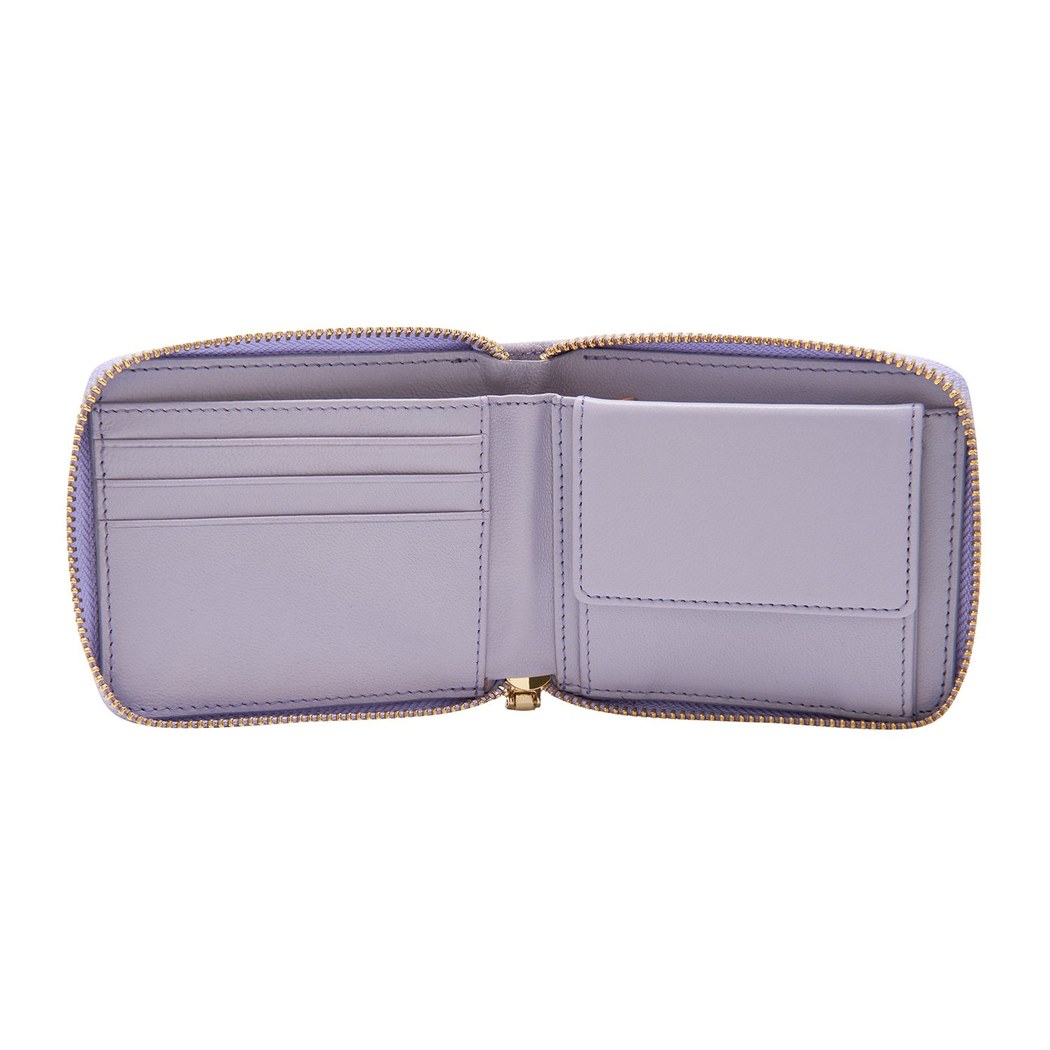 Mor Kapitone Kadın Deri Cüzdan