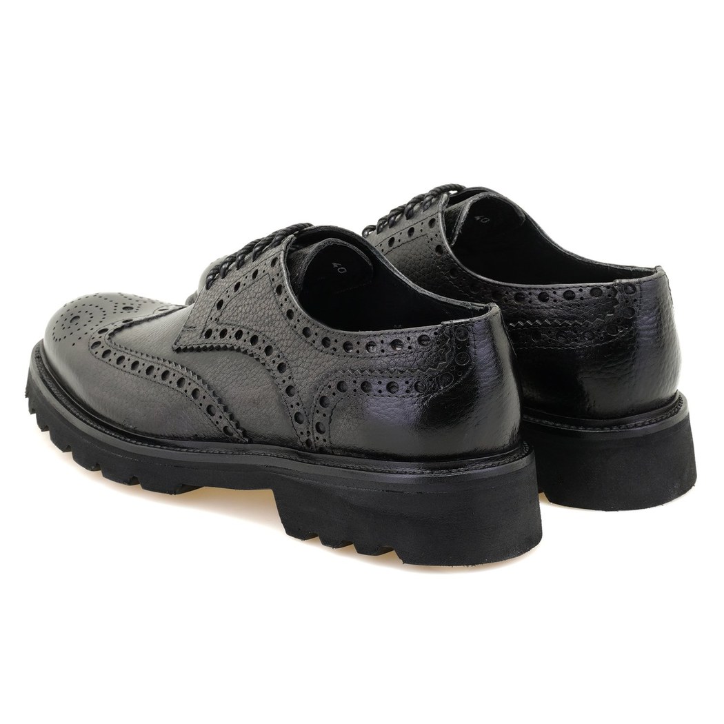 Myron Siyah Erkek Deri Günlük Ayakkabı