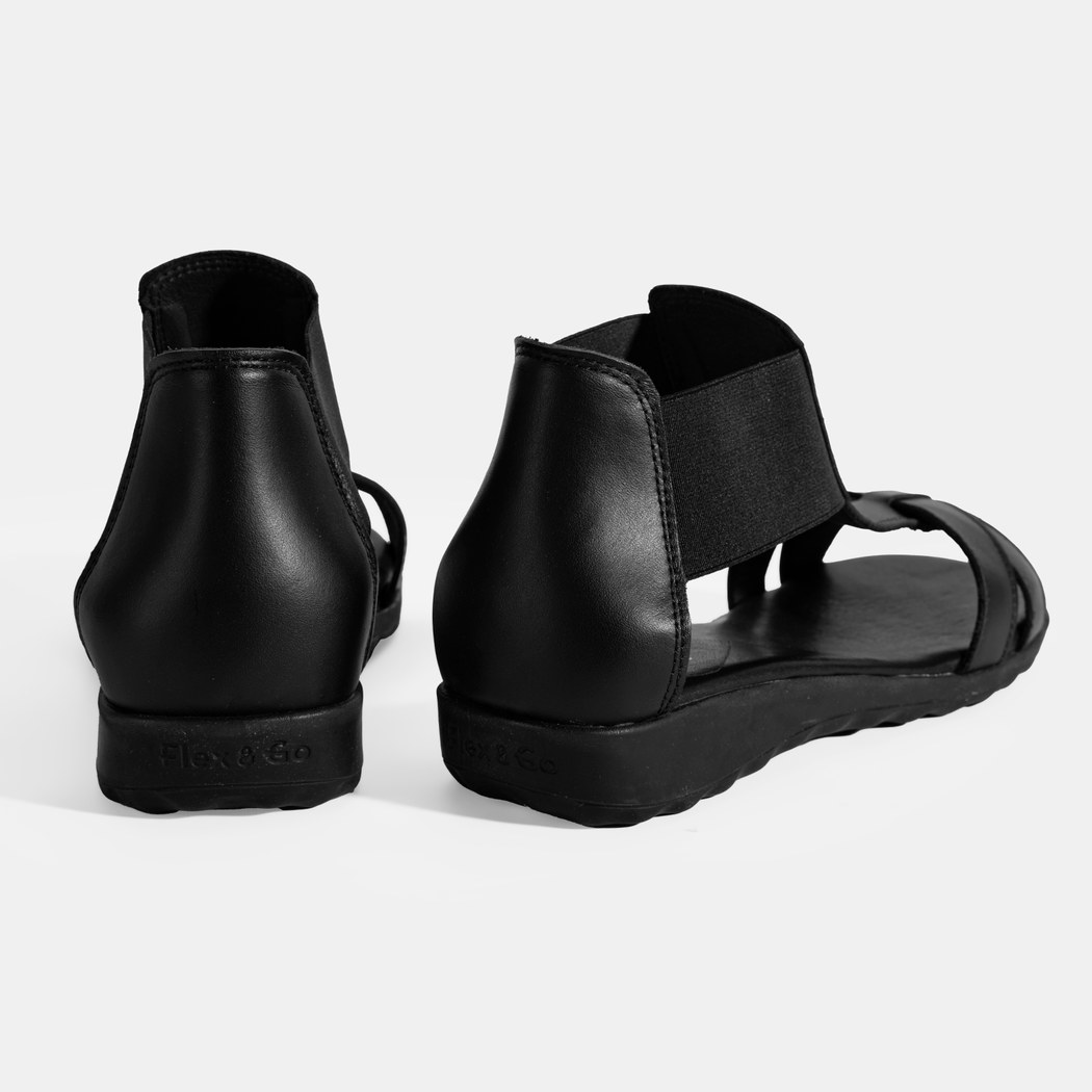 Nadine Siyah Kadın DesaComfort Deri Sandalet