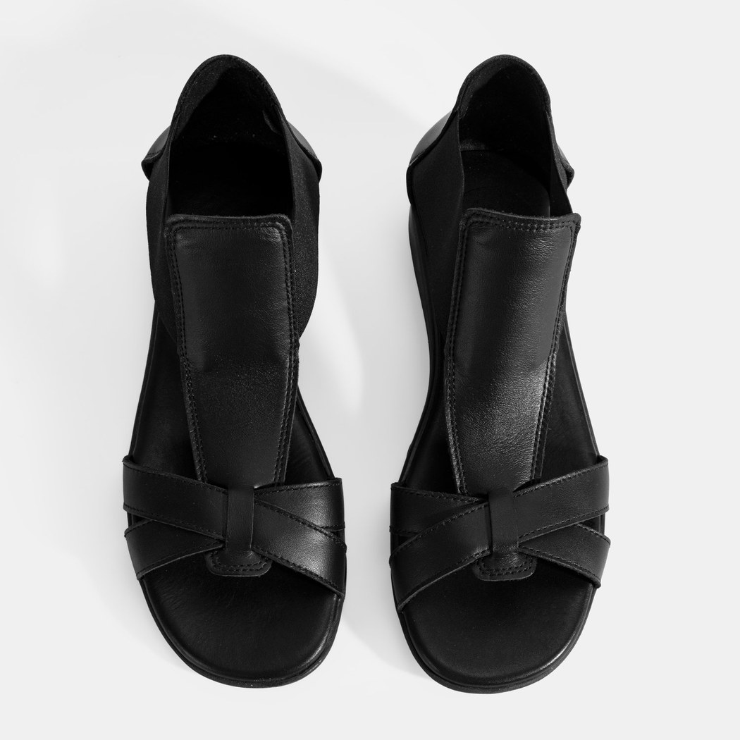 Nadine Siyah Kadın DesaComfort Deri Sandalet