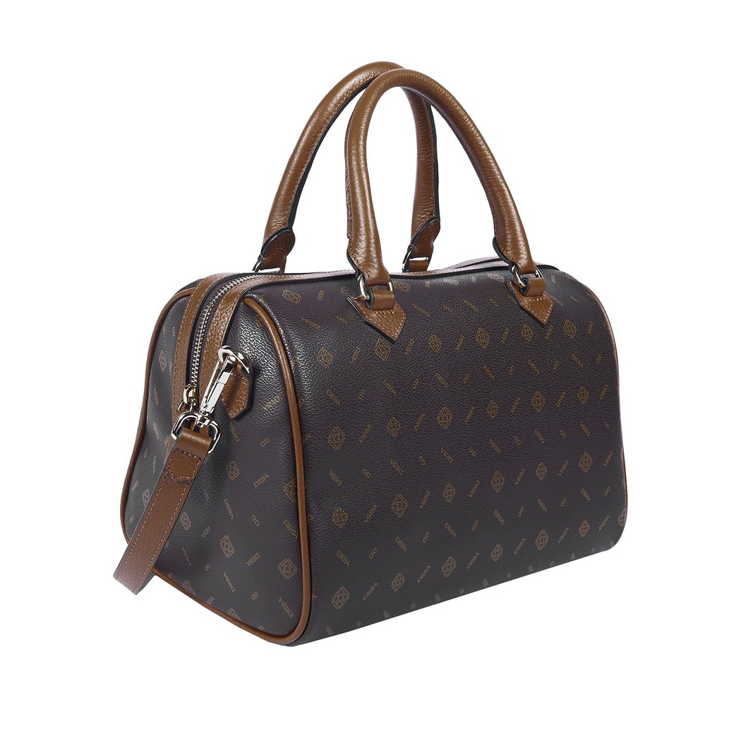 Nadja Kahve Kadın Monogram El Çantası