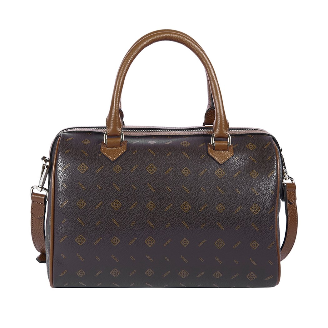 Nadja Kahve Kadın Monogram El Çantası