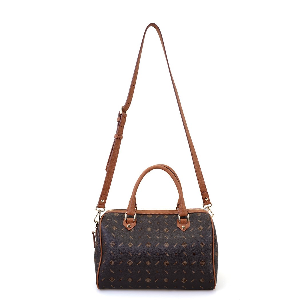 Nadja Kahve Kadın Monogram El Çantası