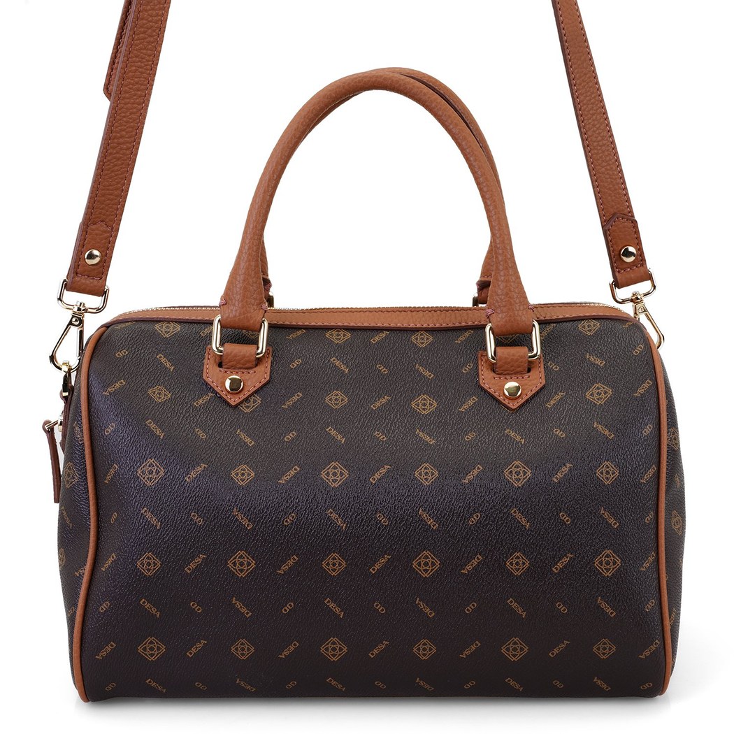 Nadja Kahve Kadın Monogram El Çantası