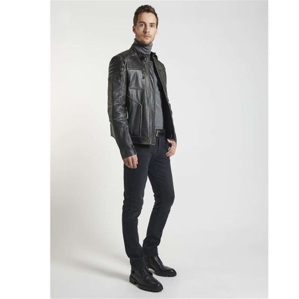 Nancy Vintage Erkek Deri Mont