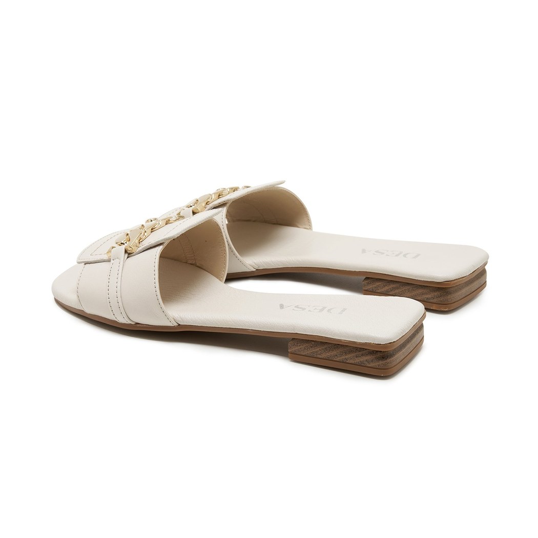 Narciso Zincir Detaylı Kadın Deri Terlik 