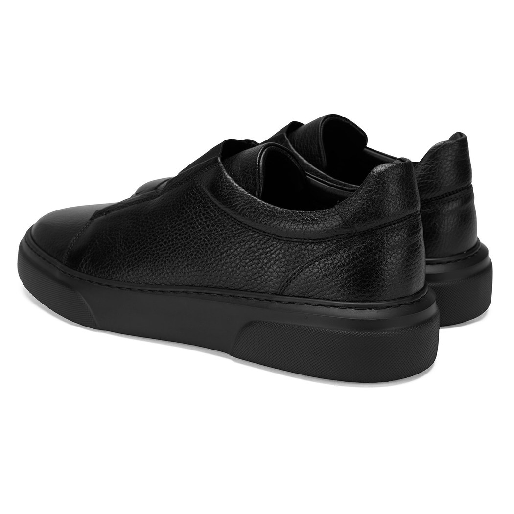 Nathaniel Siyah Erkek Deri Günlük Ayakkabı