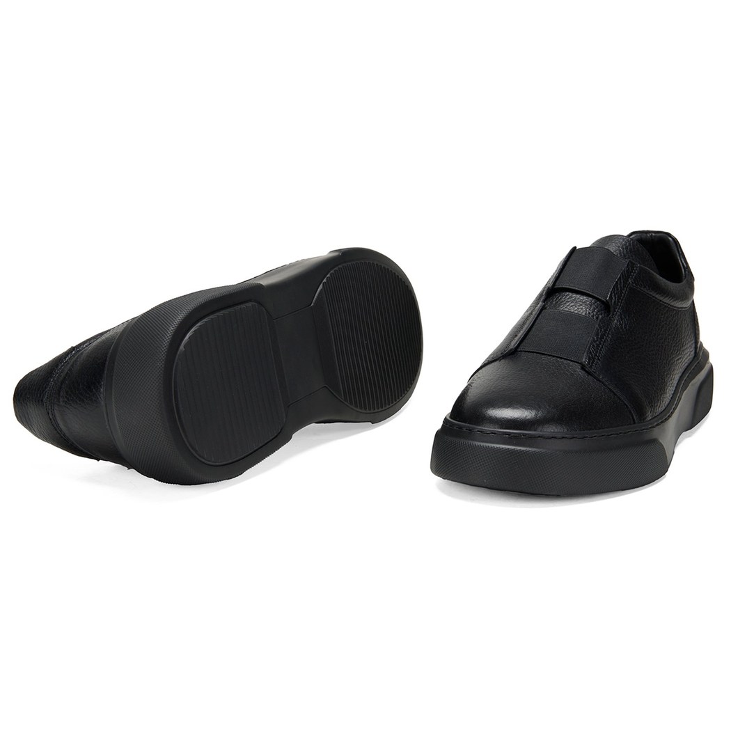 Nathaniel Siyah Erkek Deri Günlük Ayakkabı