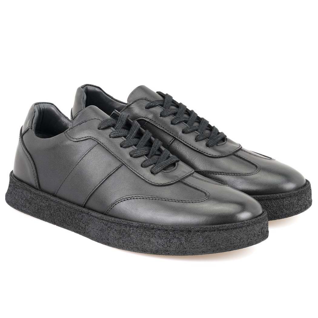 Naut Siyah Erkek Deri Günlük Ayakkabı