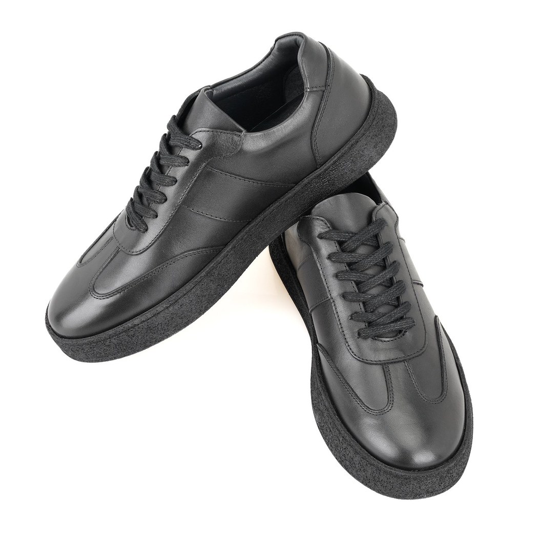 Naut Siyah Erkek Deri Günlük Ayakkabı