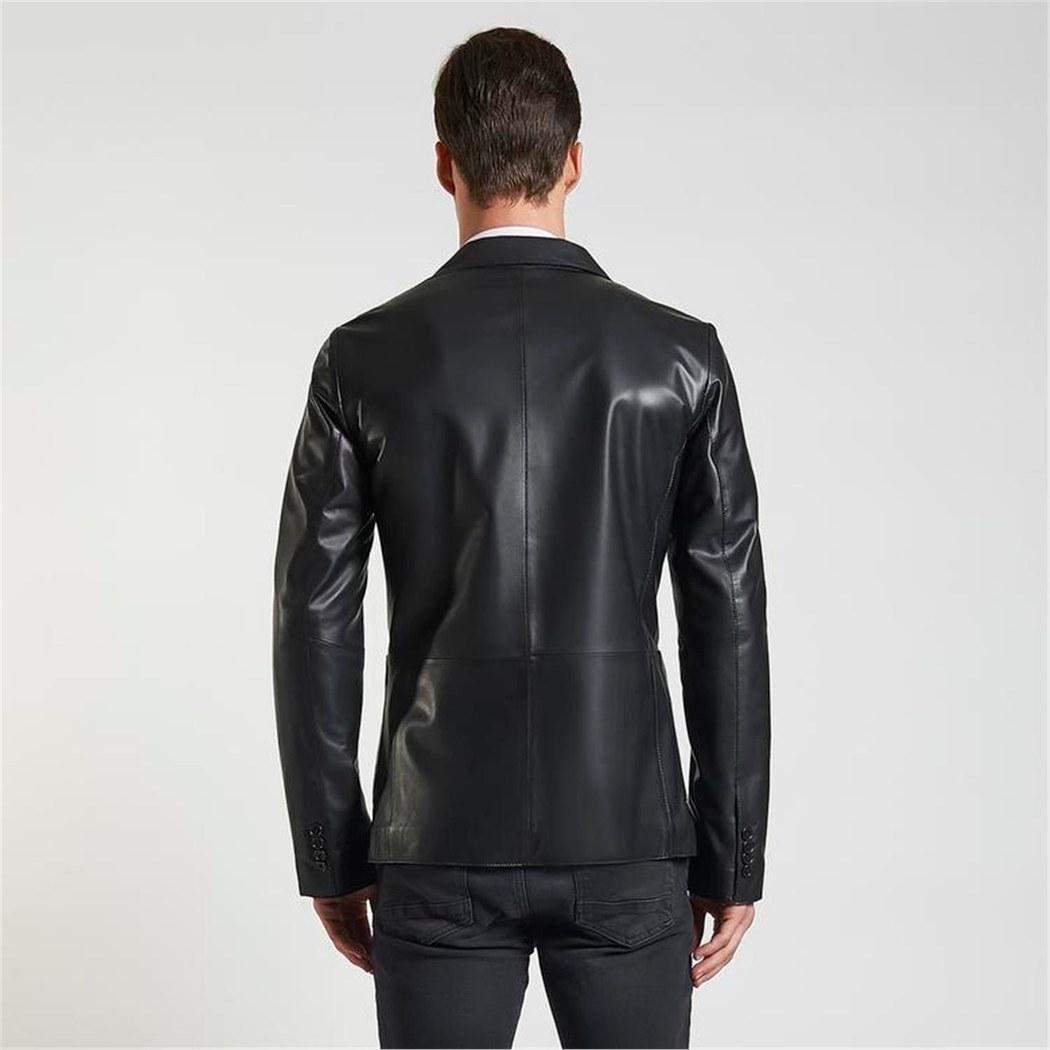 Nestor Erkek Deri Blazer Ceket