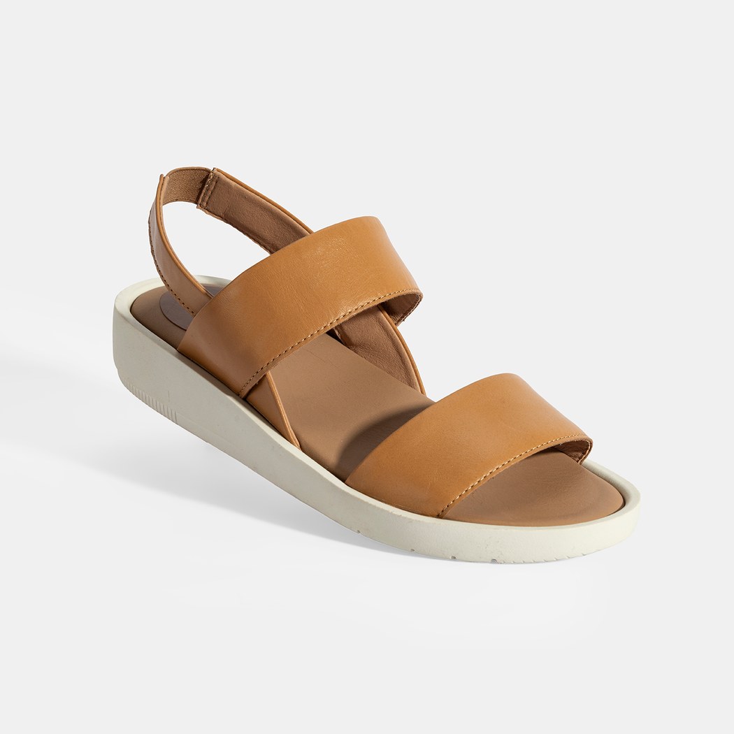 Nicole Sarı Kadın DesaComfort Deri Sandalet