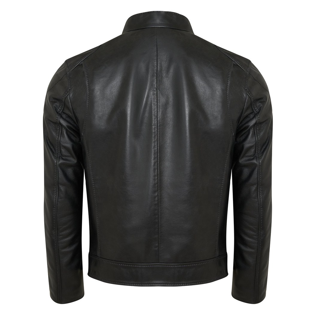 Nobert Lacivert Erkek Deri Ceket