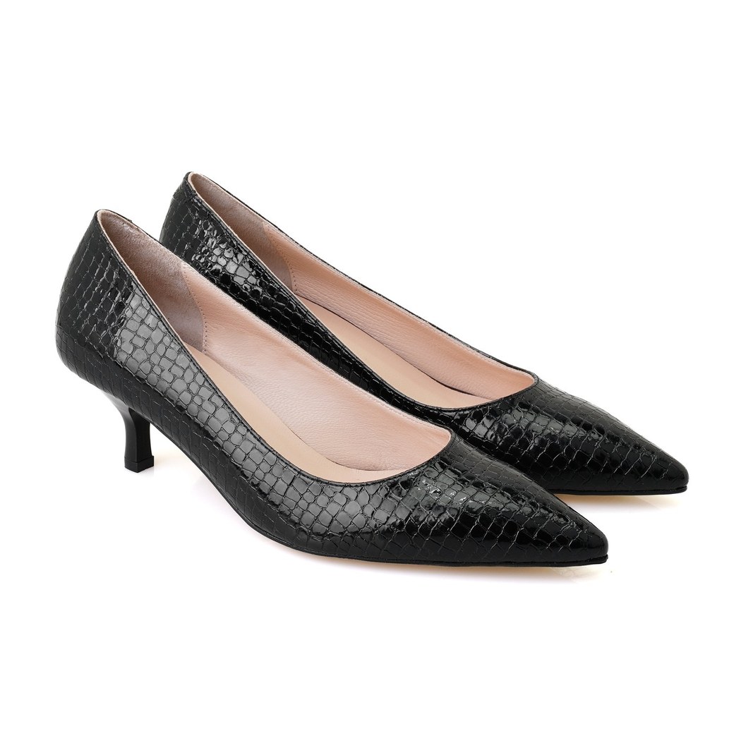 Nomi Siyah Kadın Klasik Topuklu Ayakkabı