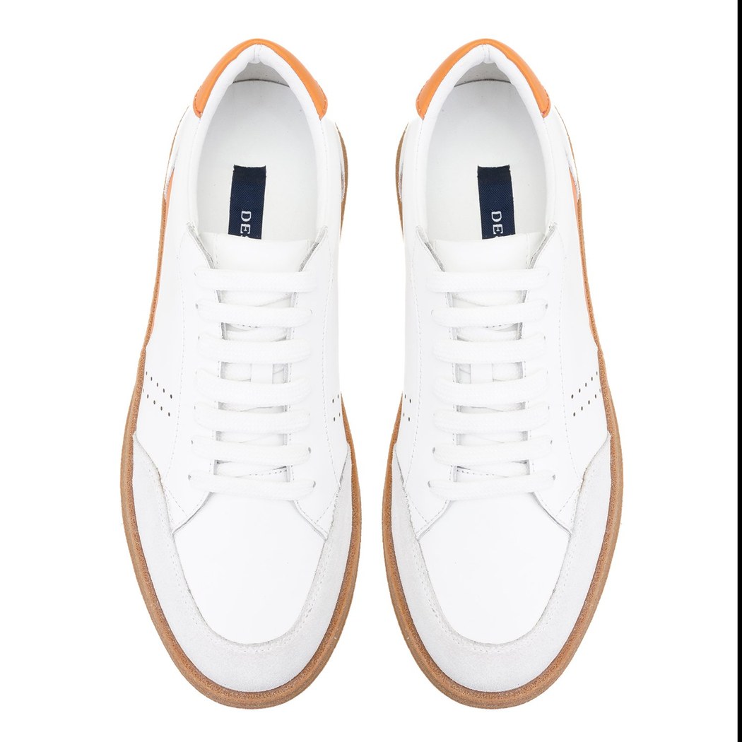 Nora Beyaz Erkek Deri Spor Ayakkabı