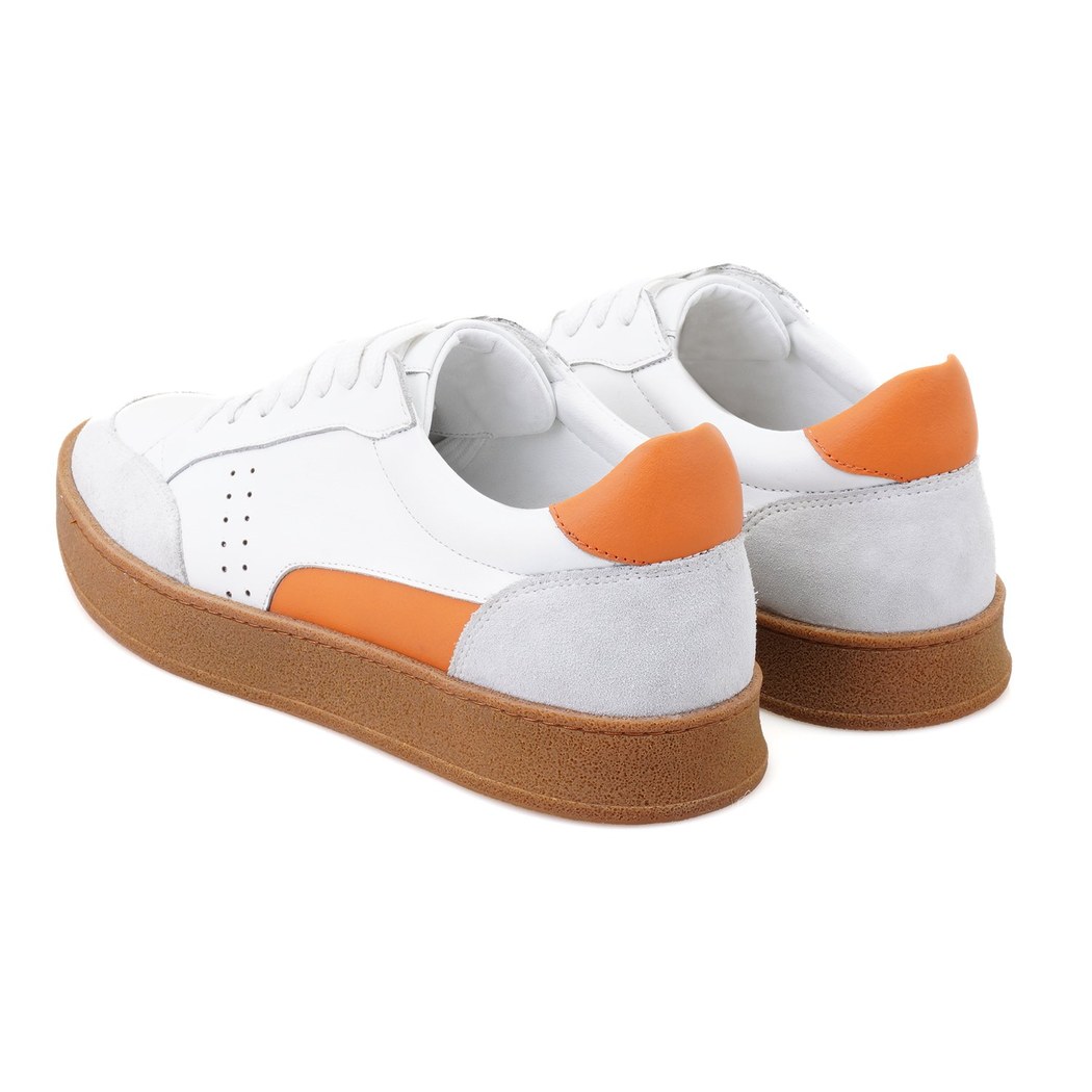 Nora Beyaz Erkek Deri Spor Ayakkabı