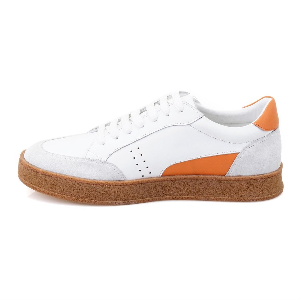 Nora Beyaz Erkek Deri Spor Ayakkabı