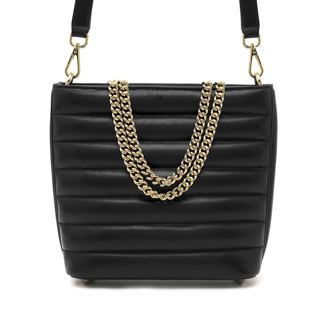 Norberto Zincir Detaylı Kadın Deri Omuz Askılı Çanta