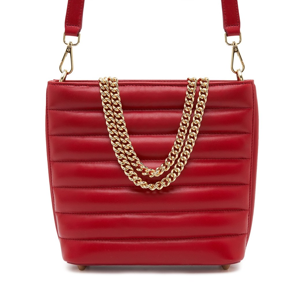 Norberto Zincir Detaylı Kadın Deri Omuz Askılı Çanta