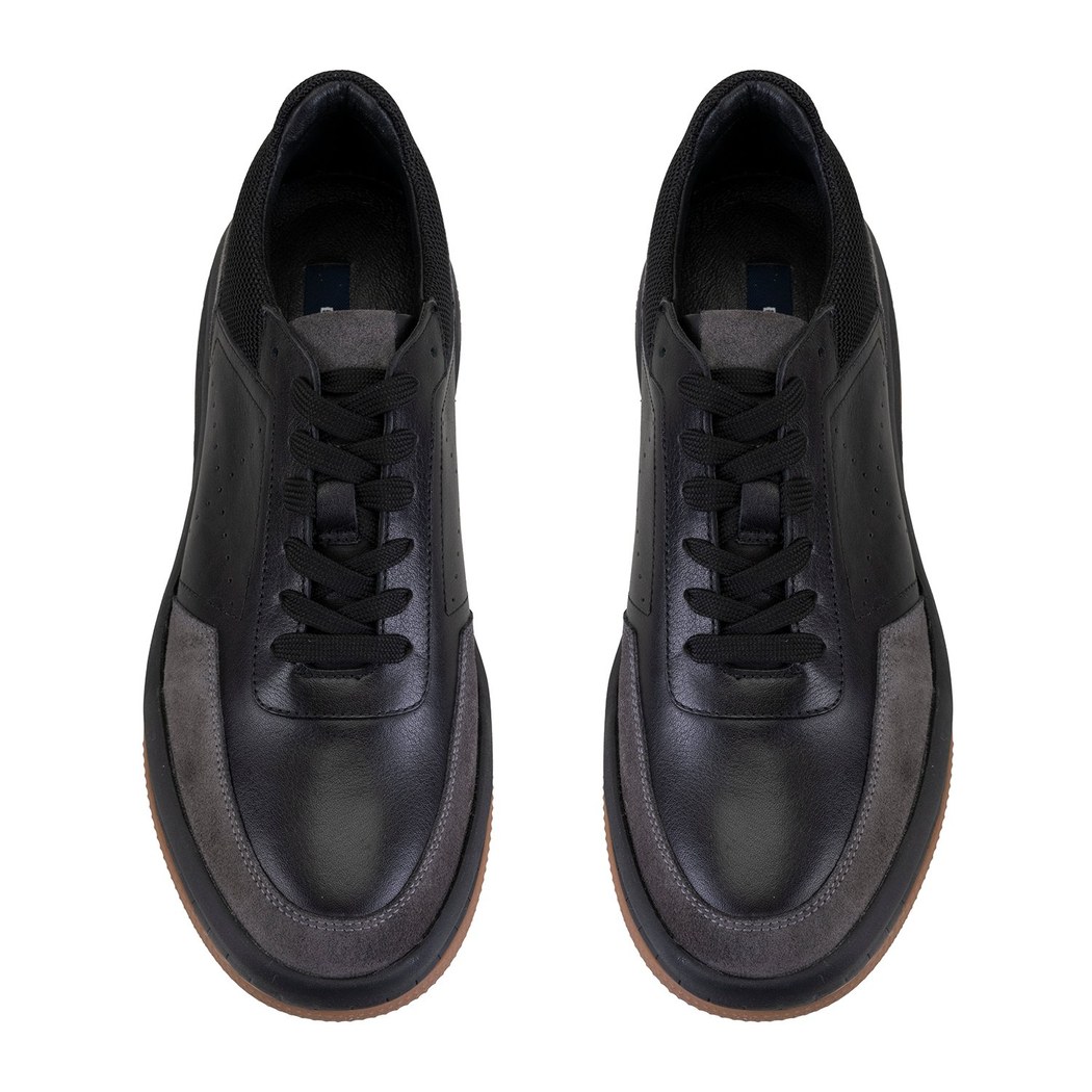 Odella Siyah Erkek Deri Spor Ayakkabı