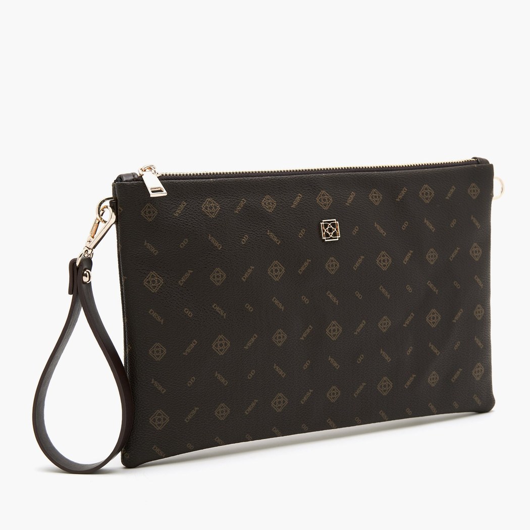 Odila Kahve Kadın Monogram Omuz Çantası