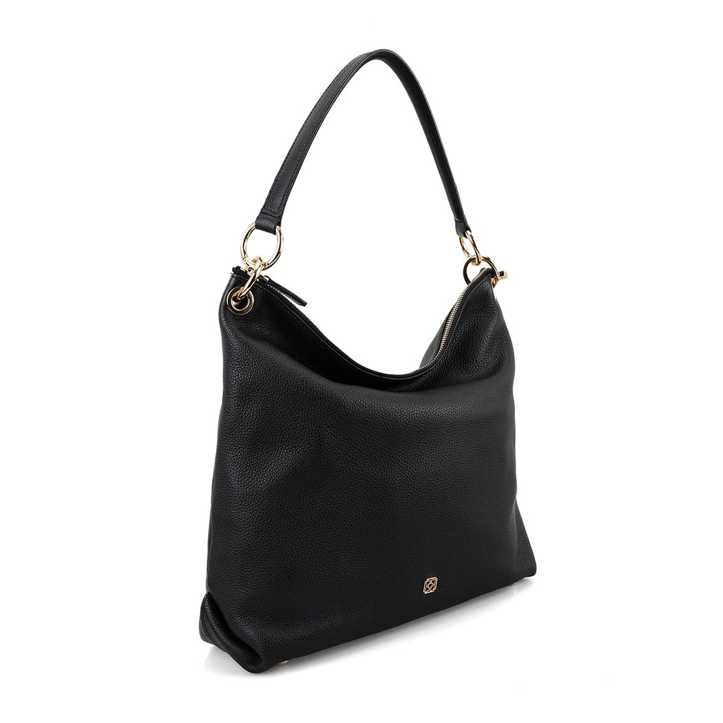 Oksana Siyah Kadın Deri Omuz Çantası