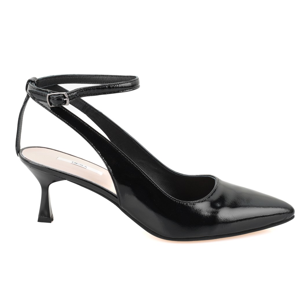 Olivia Siyah Kadın Rugan Klasik Ayakkabı