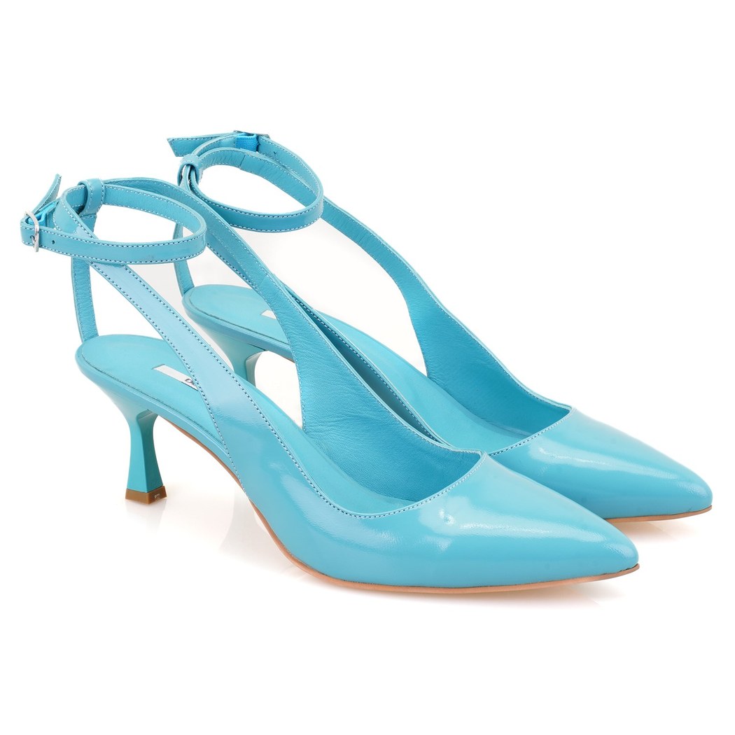 Olivia Turkuaz Kadın Rugan Klasik Ayakkabı