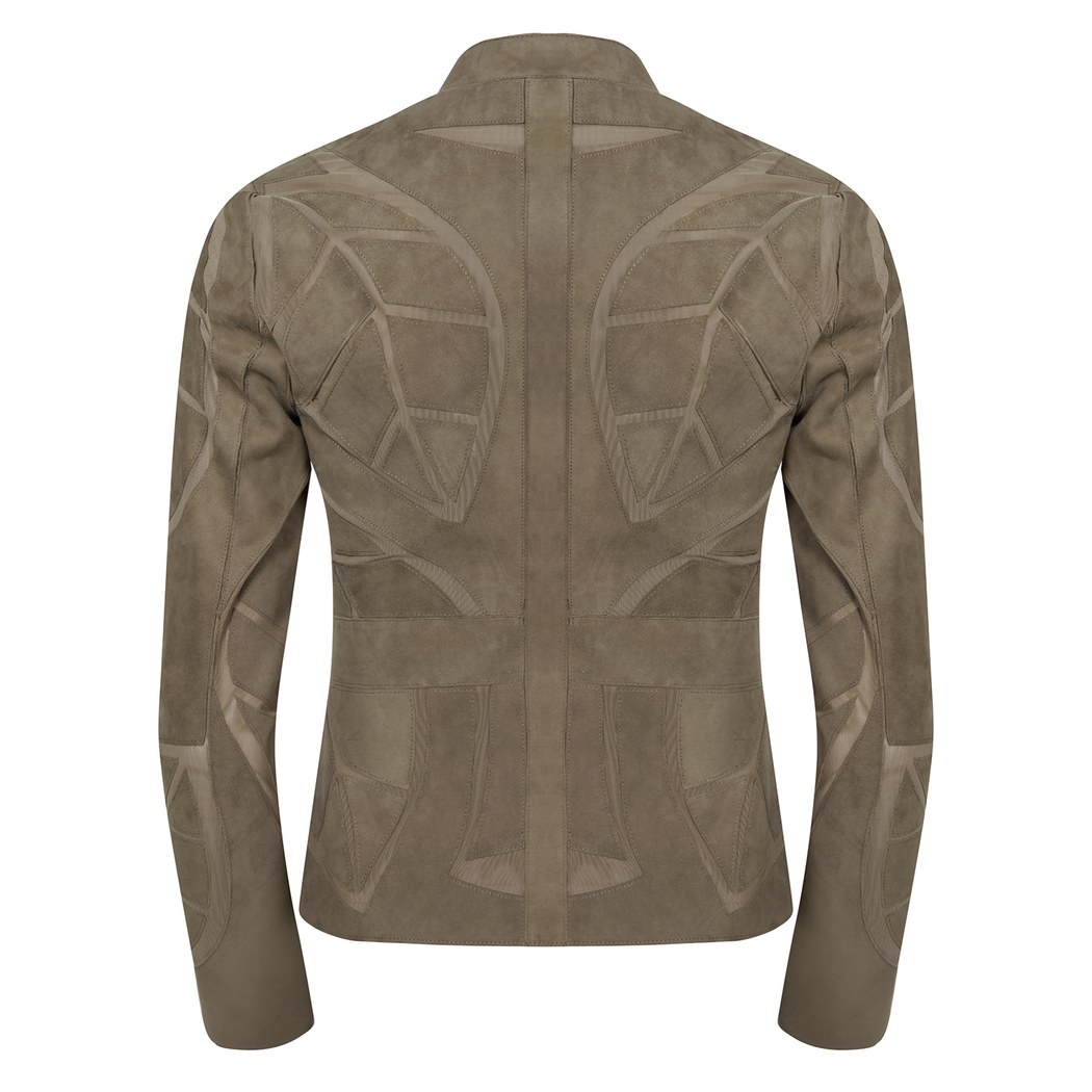 Origa Kadın Yaprak Panelli Deri Ceket