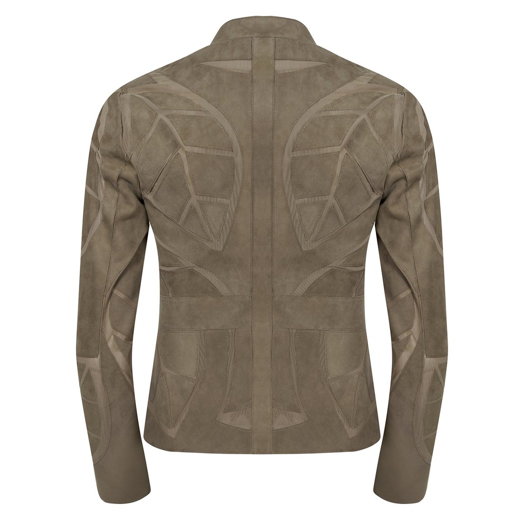 Origa Kadın Yaprak Panelli Deri Ceket