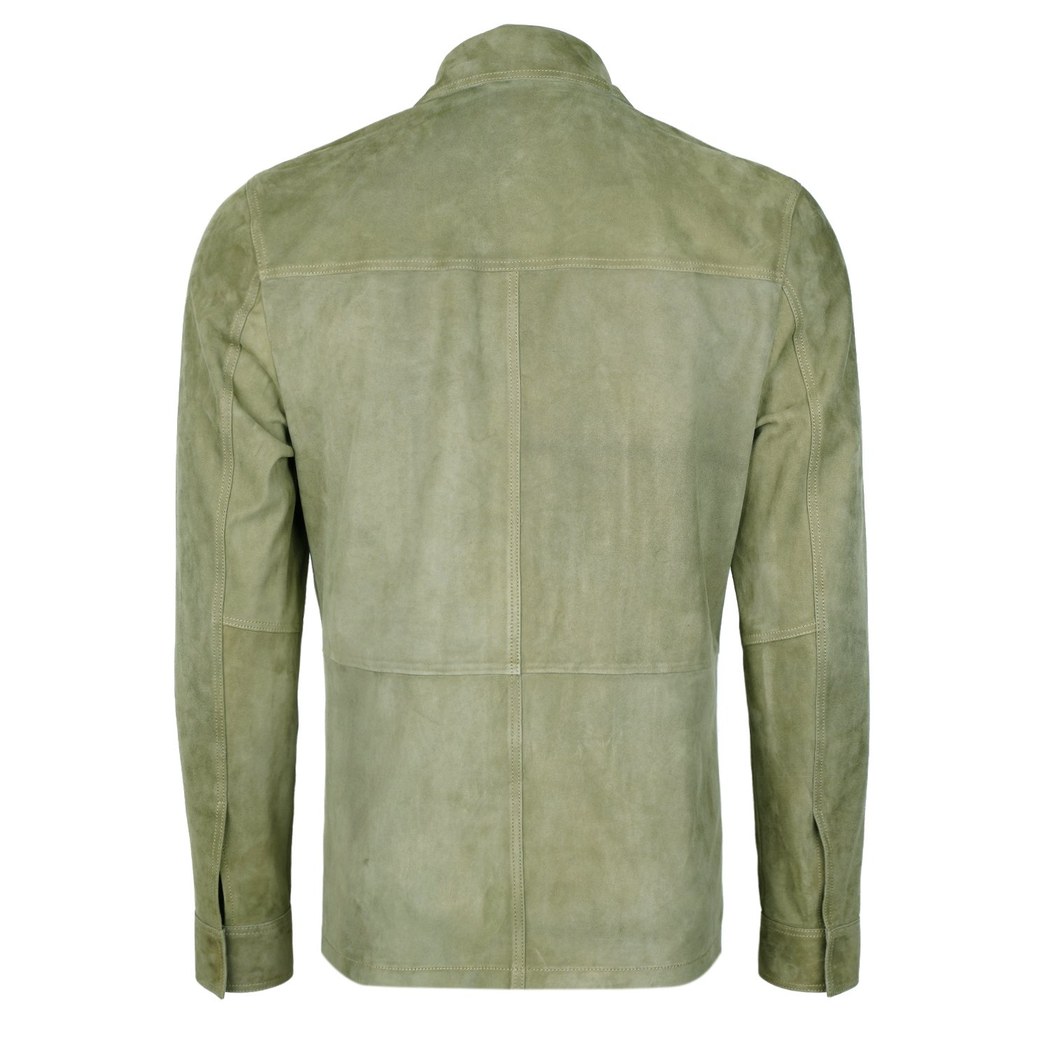 Osvaldo Yeşil Erkek Süet Gömlek