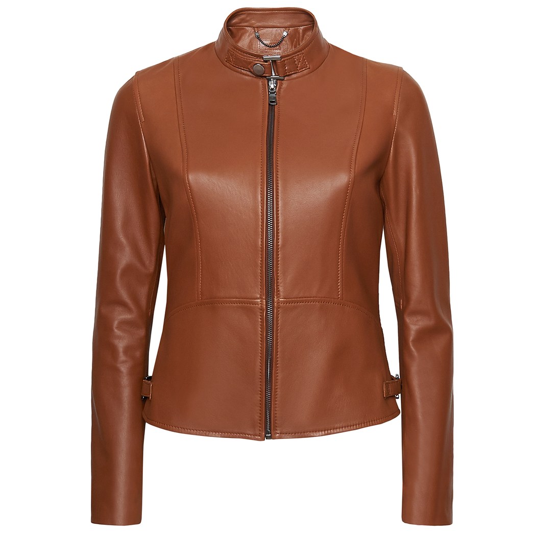 Paride Kahve Kadın Deri Ceket