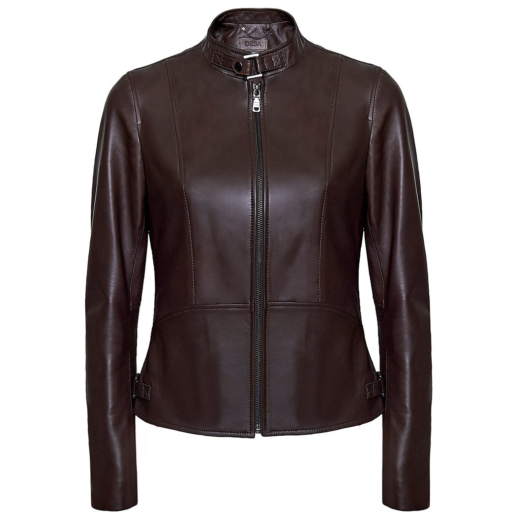 Paride Kahve Kadın Deri Ceket