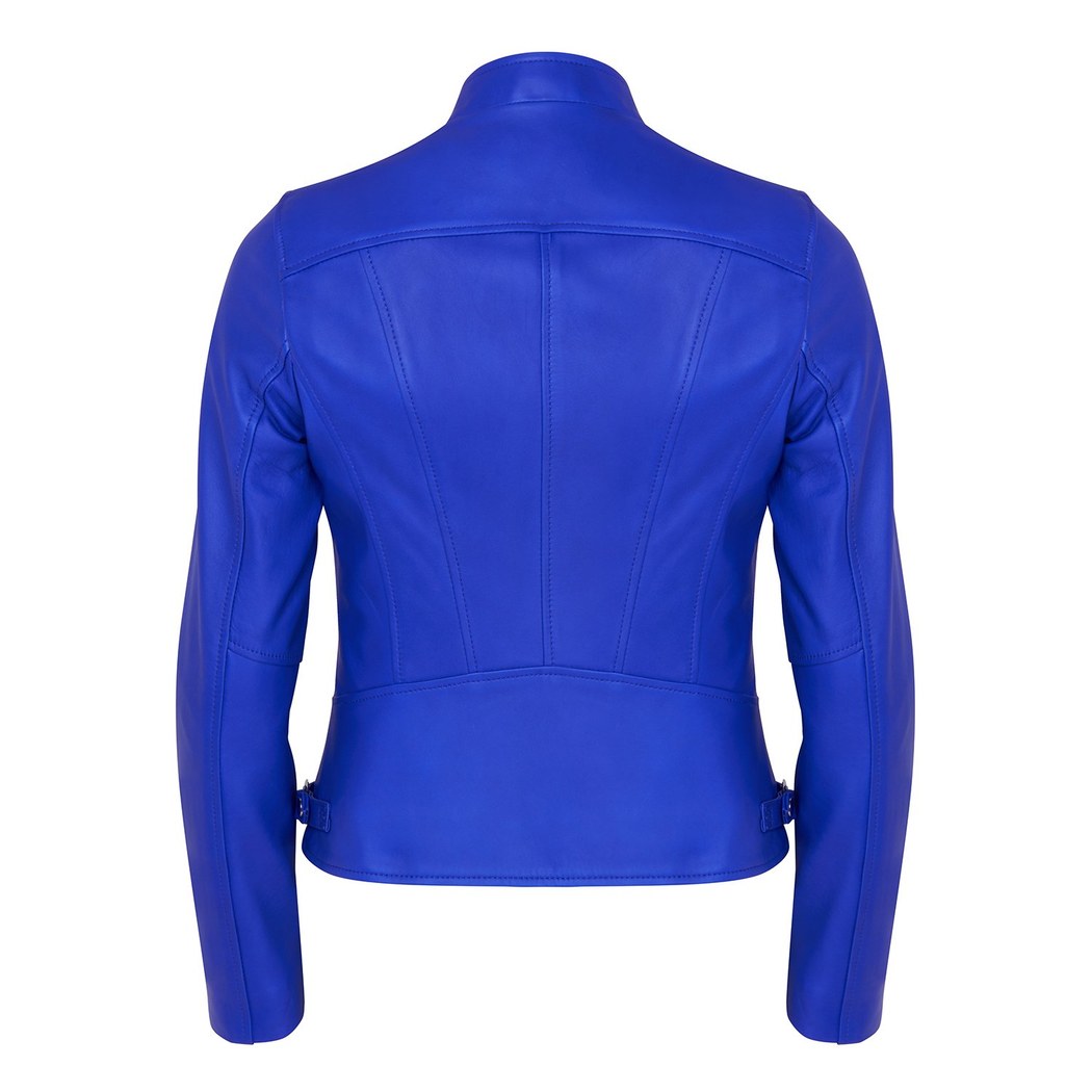 Paride Lacivert Kadın Deri Ceket