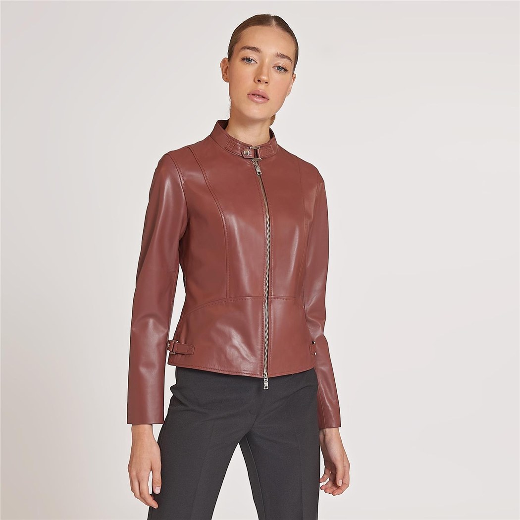 Paride Mor Kadın Deri Ceket