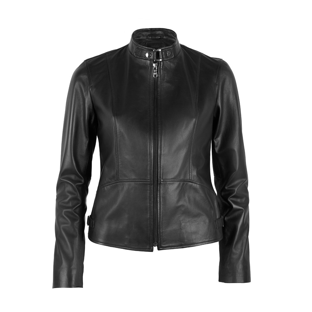 Paride Siyah Kadın Deri Ceket