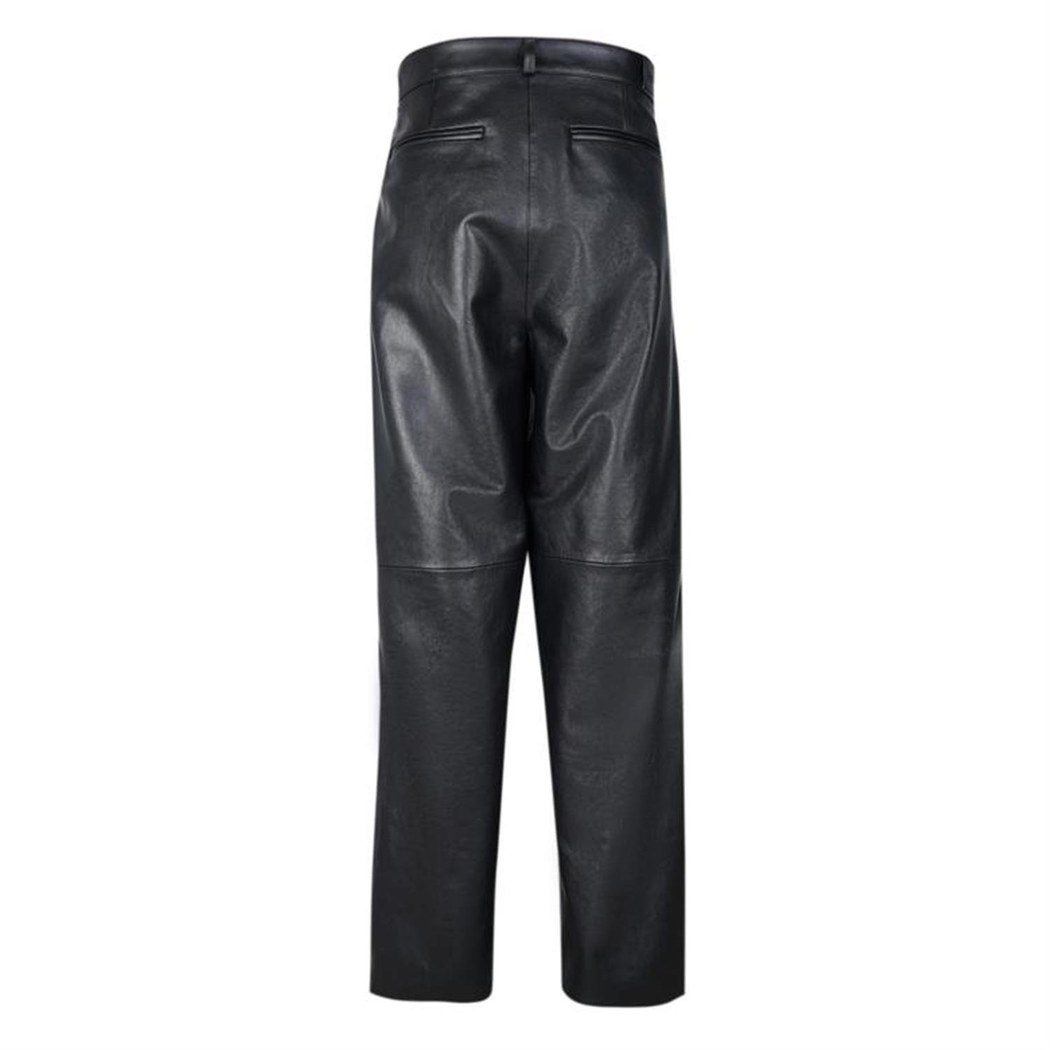 Pasquale Siyah Erkek Deri Pantolon