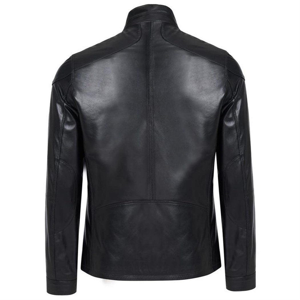 Paul Siyah Erkek Deri Ceket