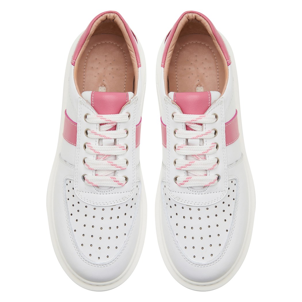 Pembe Ange Kadın Deri Spor Ayakkabı