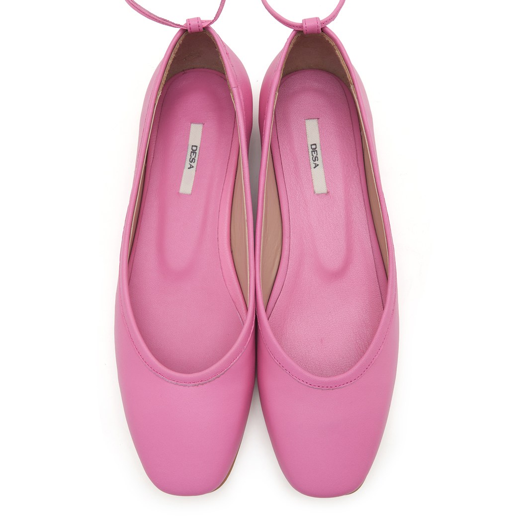 Pembe Basilo Kadın Deri Babet