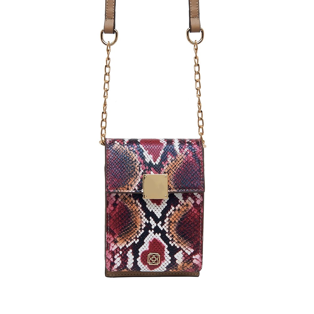 Pembe Lewis Zincir Detaylı Kadın Omuz Çantası