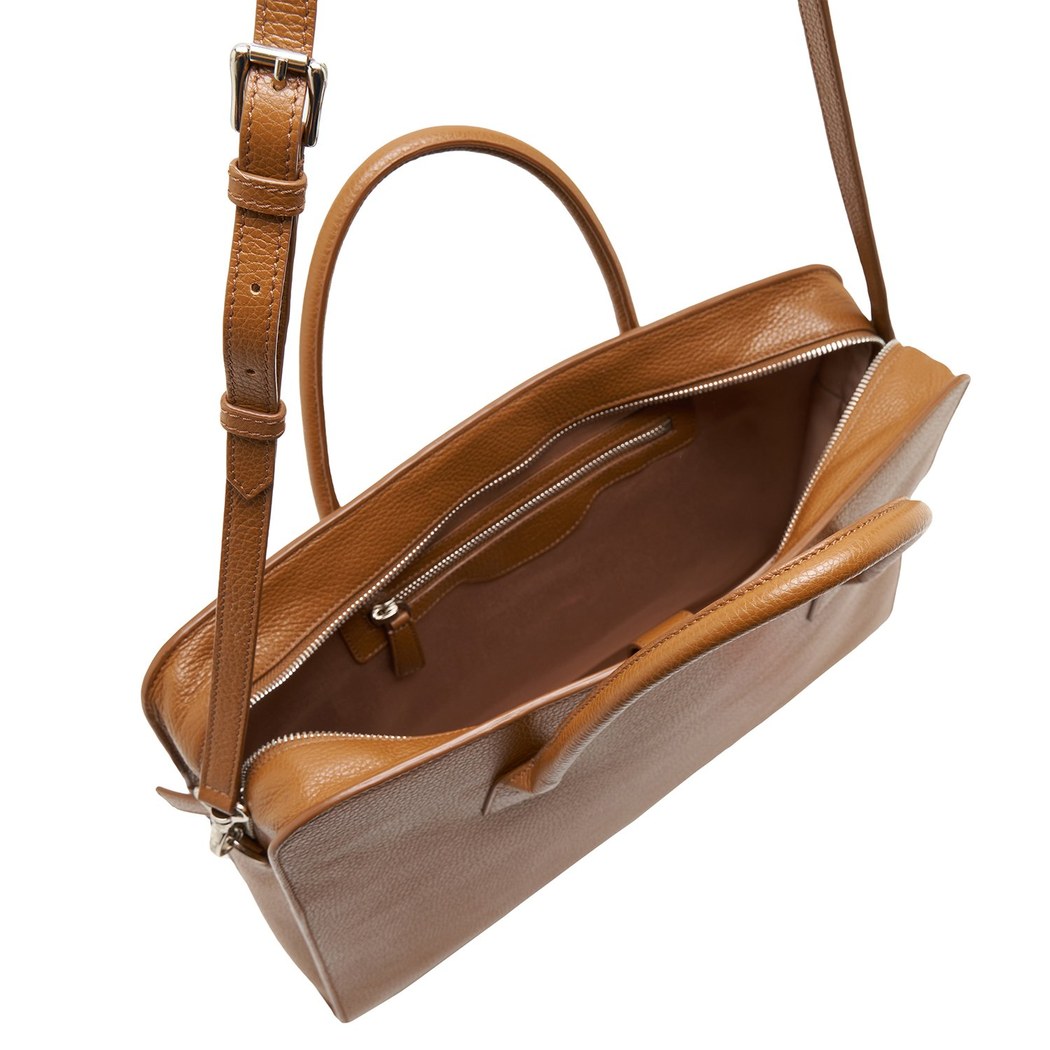 Penny Kahve Erkek Deri Evrak Çantası