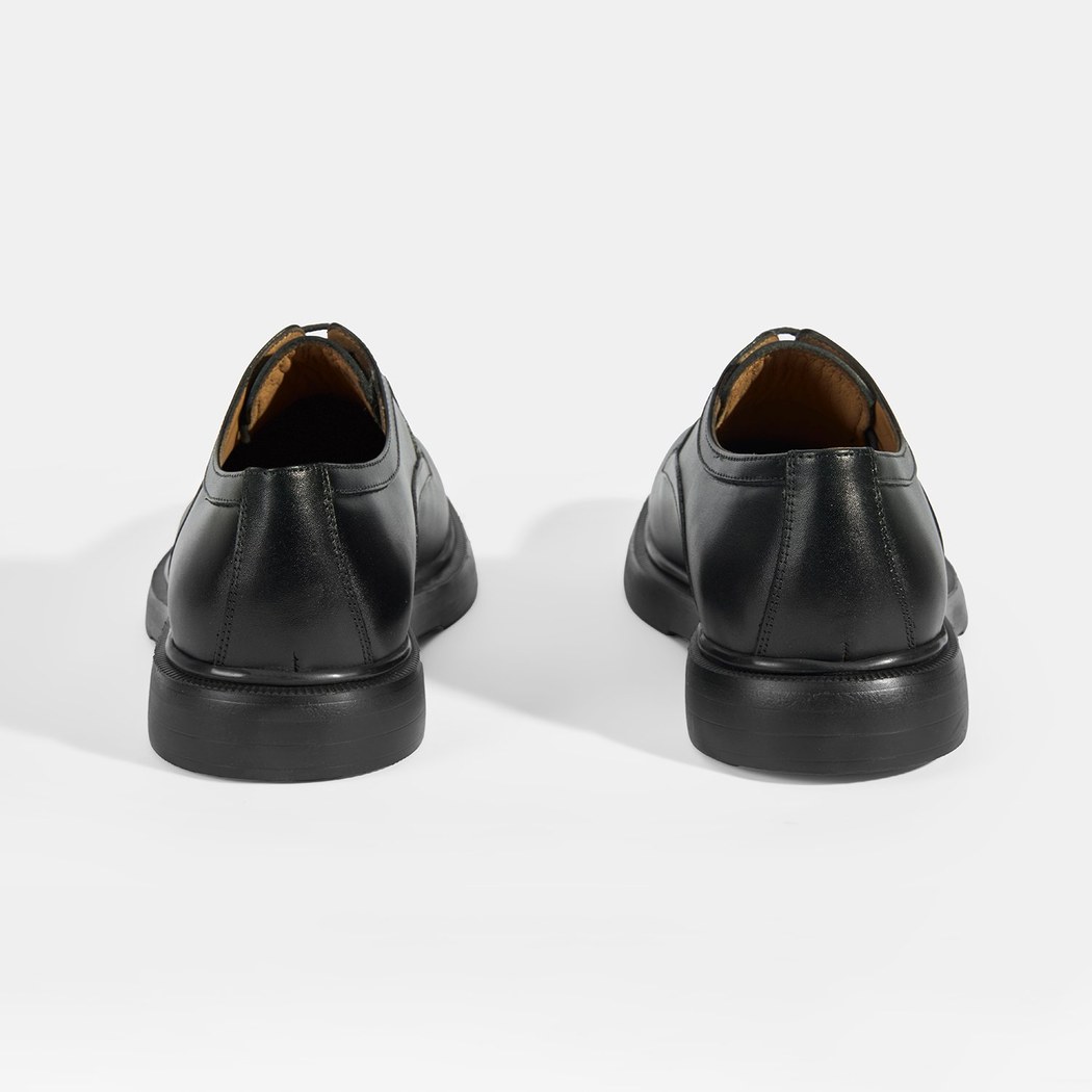 Perdita Siyah Erkek Deri Bağcıklı Klasik Ayakkabı