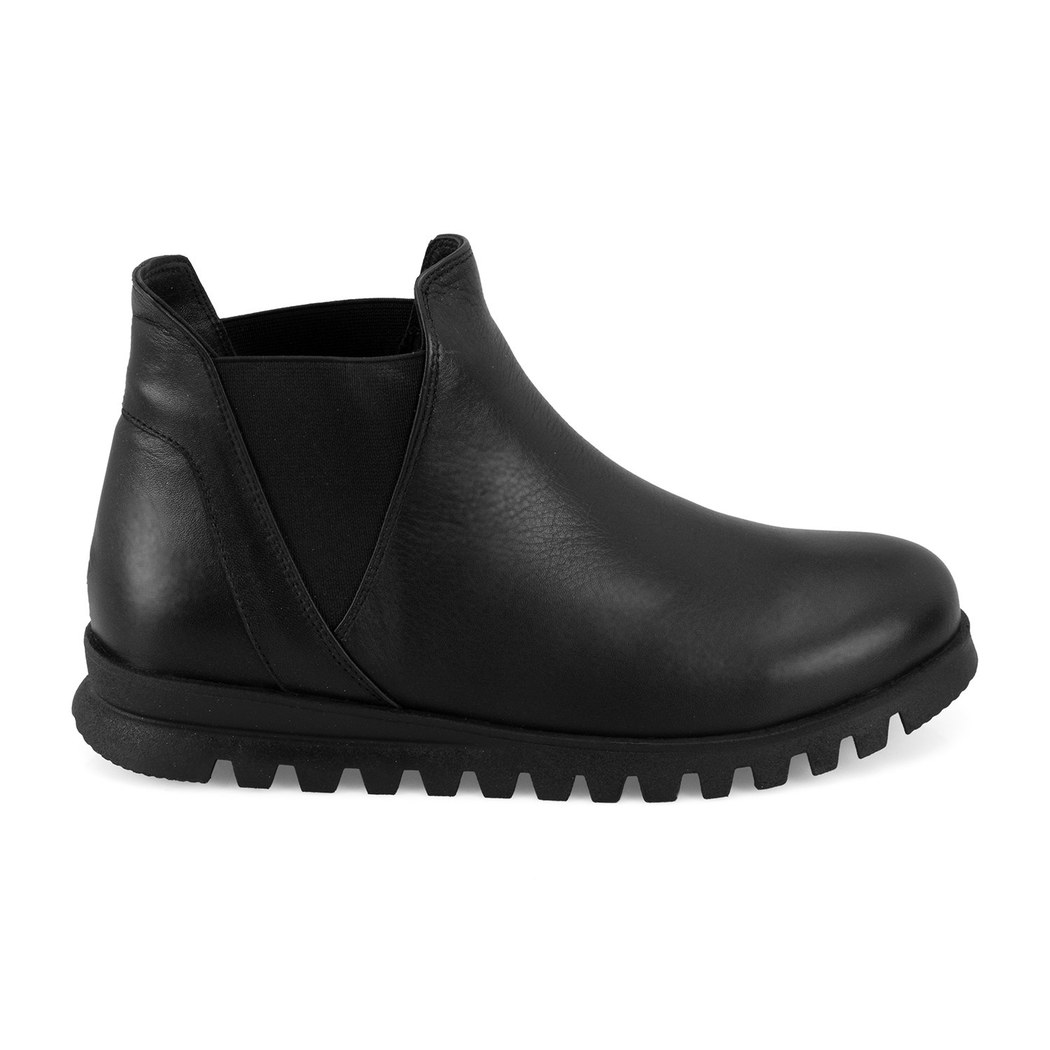 Phoebe Siyah Kadın DesaComfort Lastikli Deri Bot