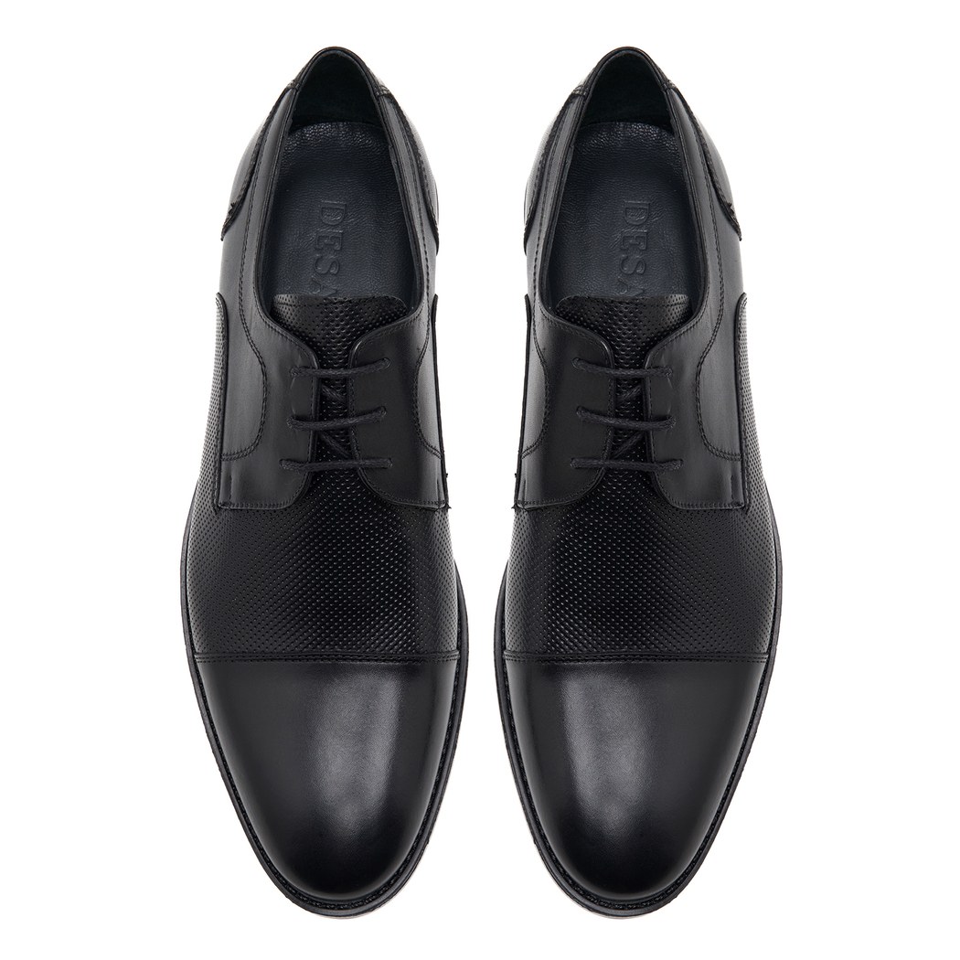Pickford Siyah Erkek Deri Klasik Ayakkabı