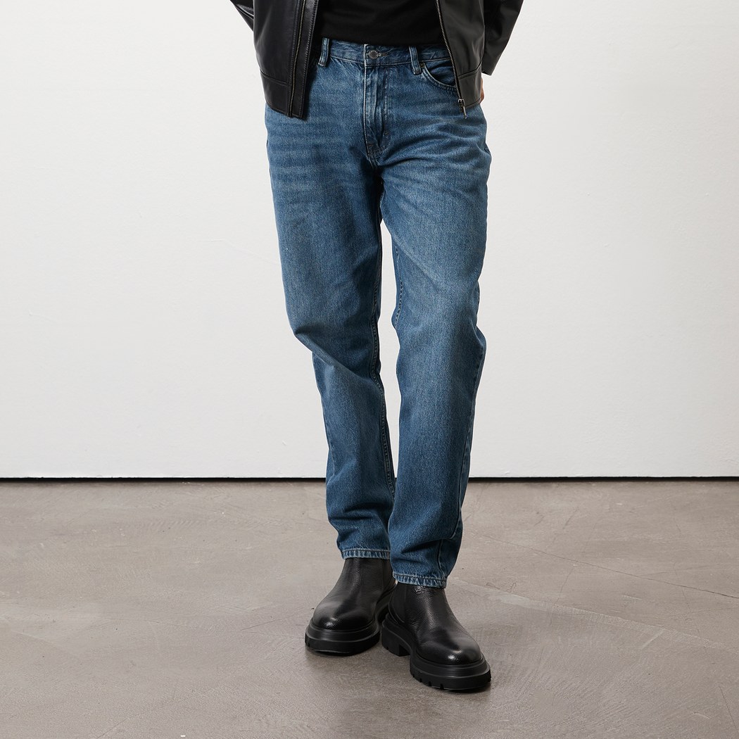 Pietsa Siyah Erkek Lastikli Deri Chelsea Bot