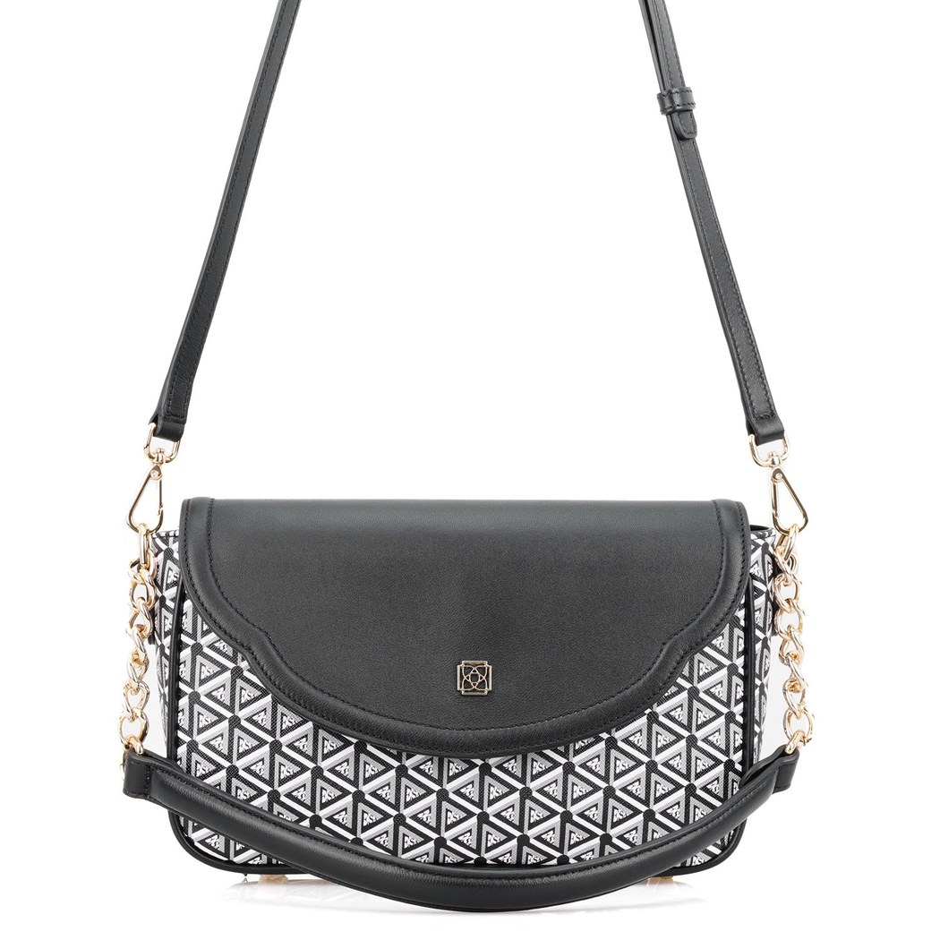 Plante Siyah Kadın Monogram Omuz Çantası