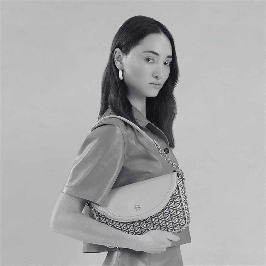 Plante Siyah Kadın Monogram Omuz Çantası