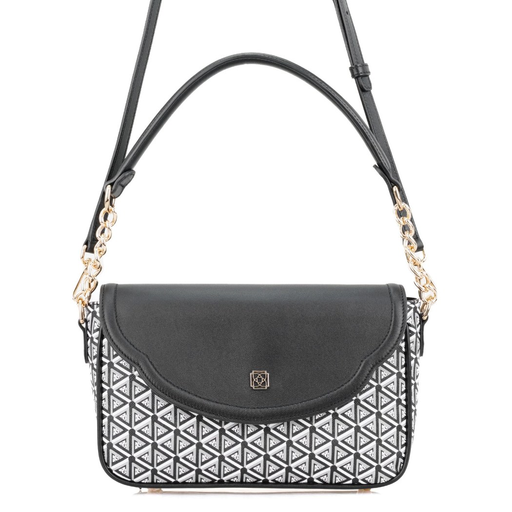 Plante Siyah Kadın Monogram Omuz Çantası