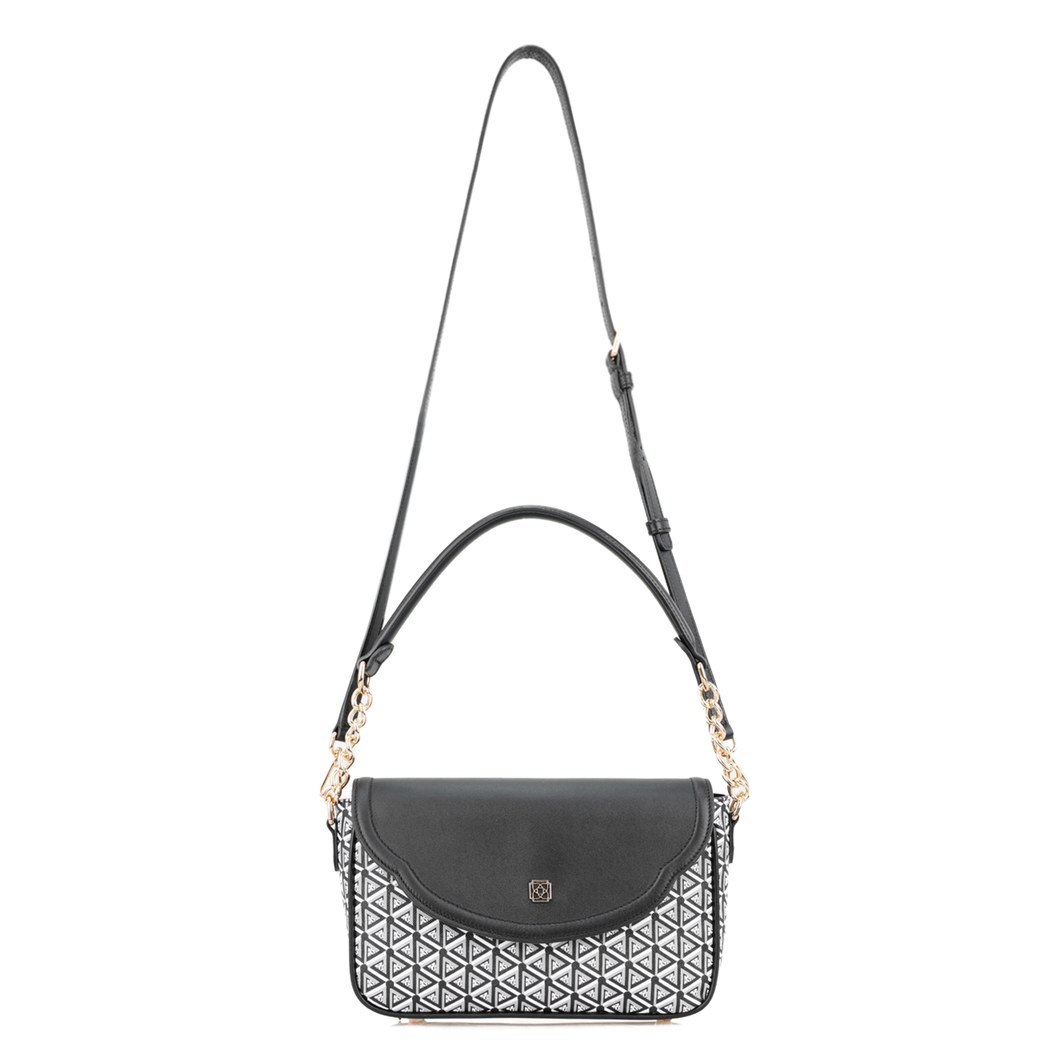 Plante Siyah Kadın Monogram Omuz Çantası